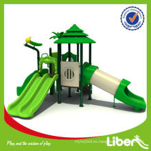 Plastic Slides Playset Zona de juegos al aire libre con diapositivas Woods Series LE.SL.003